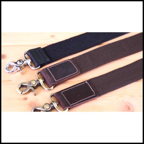 Full Grain Leather Shoulder Strap Adjustable Replacement for Bags Vintage Style